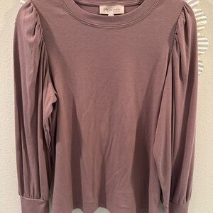 Philosophy Dusty Rose Long Sleeve Top